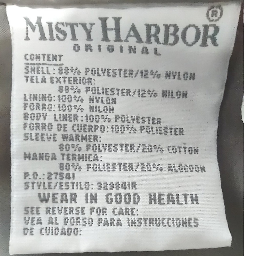 Misty Harbor Jacket Size M Women Gorp Core Taupe Brown Fleece Lined Utility Coat - Picture 6 of 16